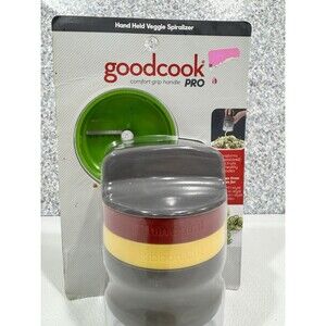 Veggie Spiralizer 3 Blade, Hand-held, Healthy Make Ur Own Goodcook 3-in 1 3blade